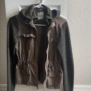 Mudd Two-Tone Hooded Jacket